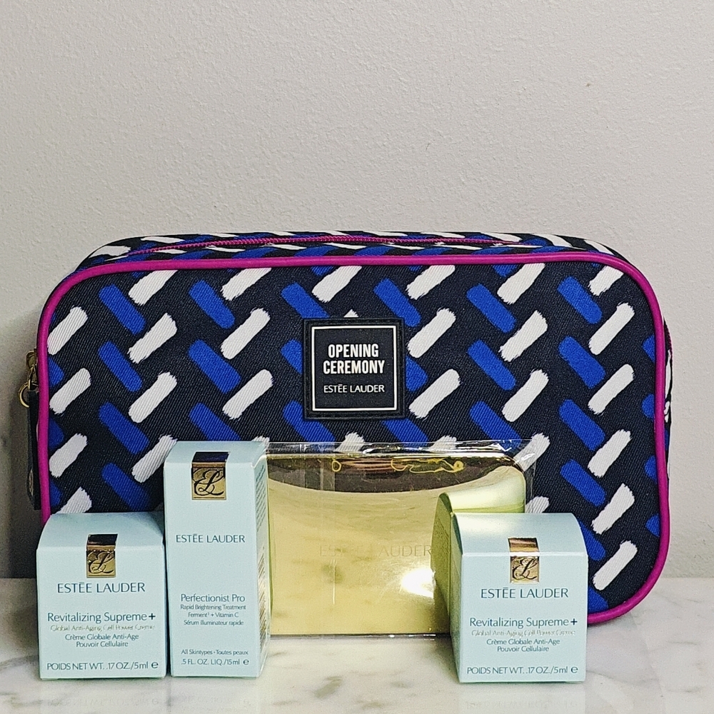 Opening Ceremony + Estee Lauder Premium Skin Care & Cosmetic Bag | 5 Pieces - Picture 2 of 7